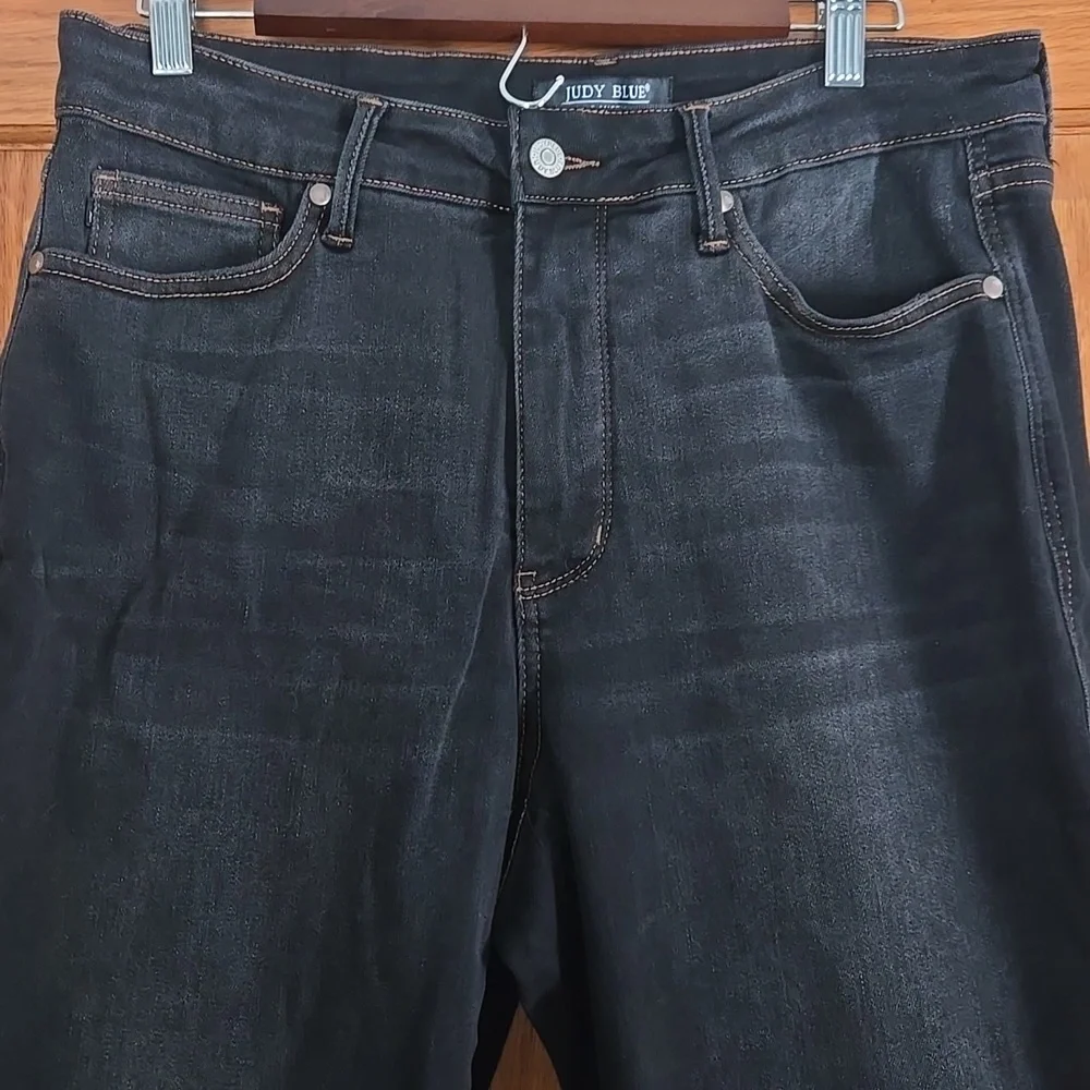 Judy Blue Womens 14W Black JB88768 BK Skinny Fit Denim Pants - Picture 2 of 14